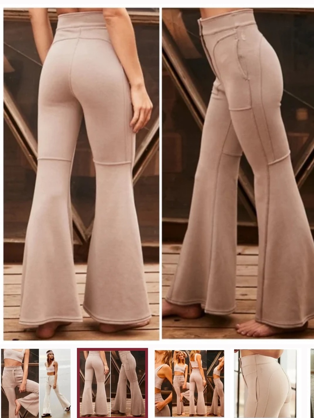 Free People High-Rise Flare Pants - Like New